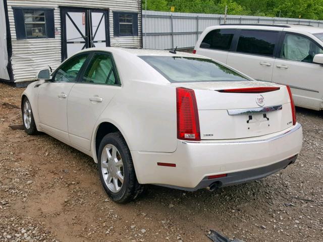 1G6DR57V880200807 - 2008 CADILLAC CTS HI FEA WHITE photo 3