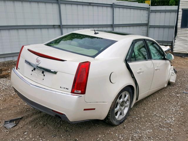 1G6DR57V880200807 - 2008 CADILLAC CTS HI FEA WHITE photo 4