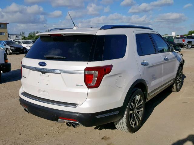 1FM5K8HT3KGA21203 - 2019 FORD EXPLORER P WHITE photo 4