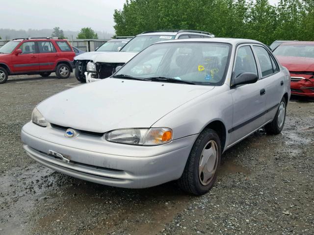 1Y1SK5283YZ428344 - 2000 CHEVROLET GEO PRIZM GRAY photo 2