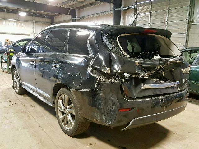 5N1AL0MM5DC326370 - 2013 INFINITI JX35 BLACK photo 3