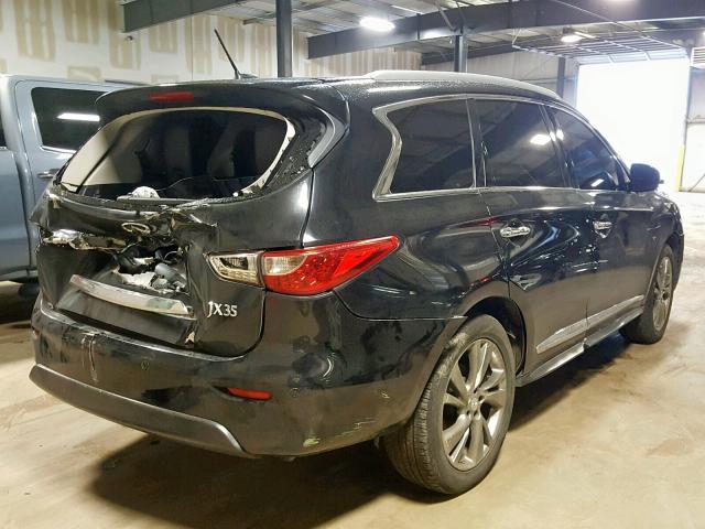 5N1AL0MM5DC326370 - 2013 INFINITI JX35 BLACK photo 4