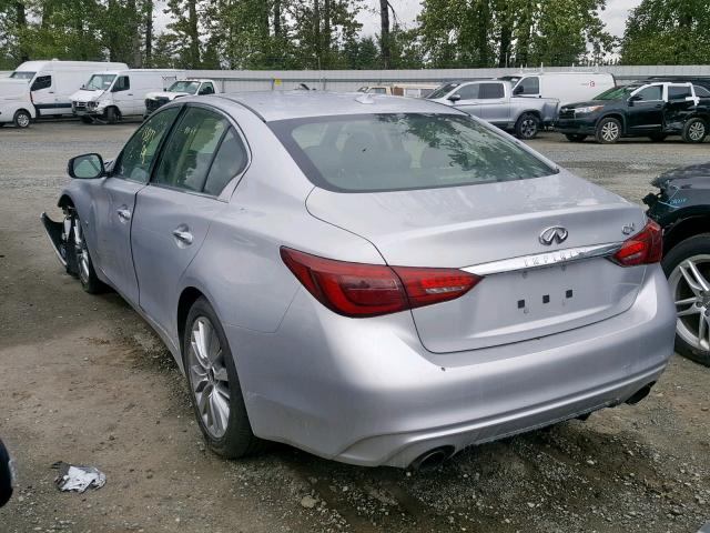 JN1EV7AP9JM591440 - 2018 INFINITI Q50 LUXE GRAY photo 3