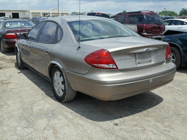 1FAFP56265A205535 - 2005 FORD TAURUS SEL TAN photo 3