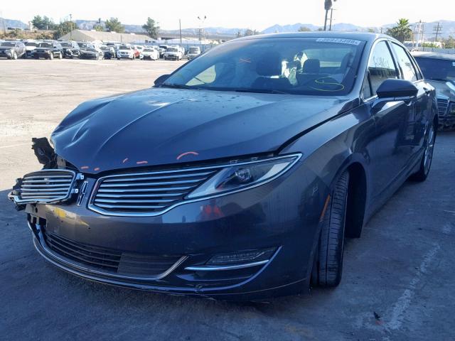 3LN6L2LU3GR620701 - 2016 LINCOLN MKZ HYBRID GRAY photo 2