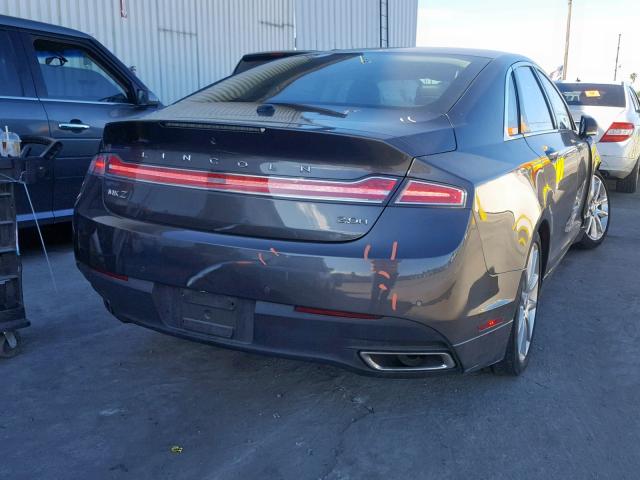 3LN6L2LU3GR620701 - 2016 LINCOLN MKZ HYBRID GRAY photo 4