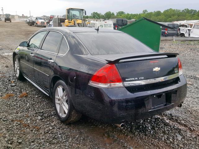 2G1WC5EM7A1193451 - 2010 CHEVROLET IMPALA LTZ BLACK photo 3