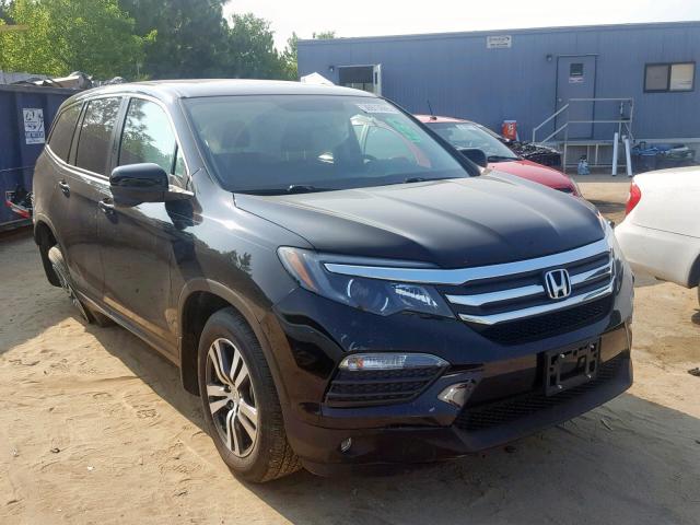 5FNYF5H77GB032665 - 2016 HONDA PILOT EXLN BLACK photo 1