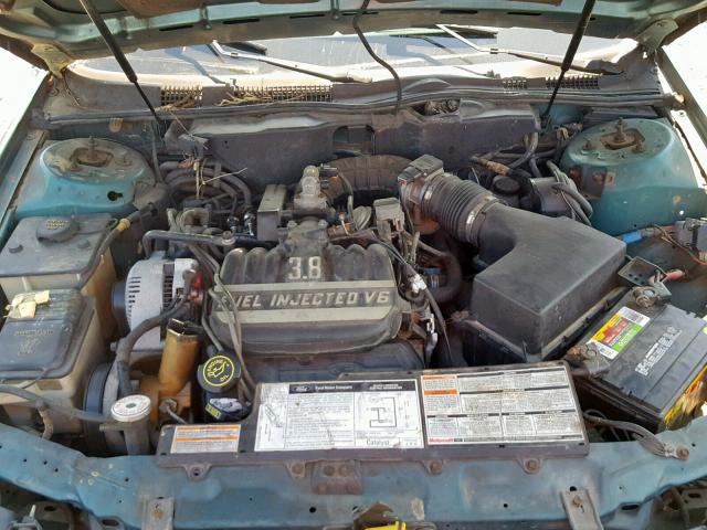 1FALP5243PA219180 - 1993 FORD TAURUS GL GREEN photo 7