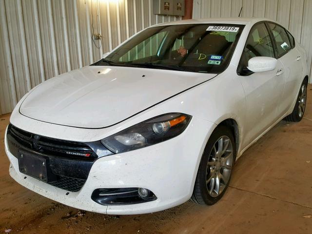 1C3CDFBB2FD132251 - 2015 DODGE DART SXT WHITE photo 2