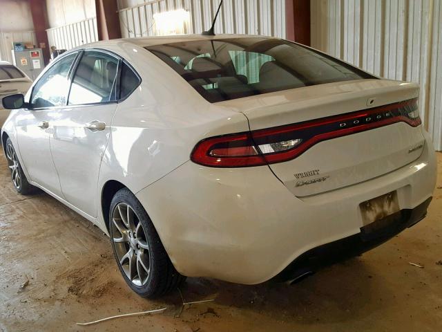 1C3CDFBB2FD132251 - 2015 DODGE DART SXT WHITE photo 3