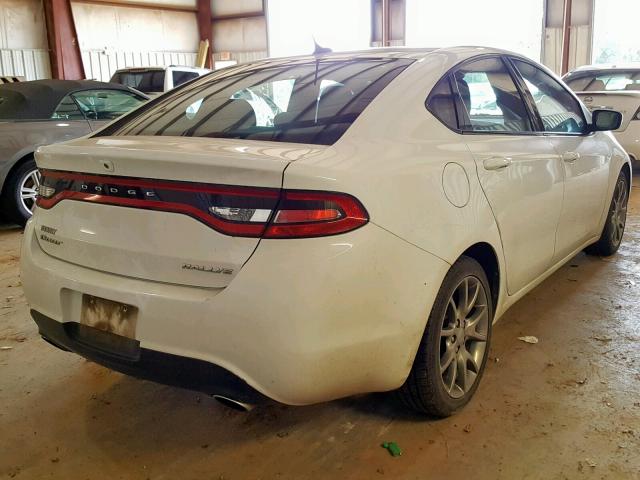 1C3CDFBB2FD132251 - 2015 DODGE DART SXT WHITE photo 4