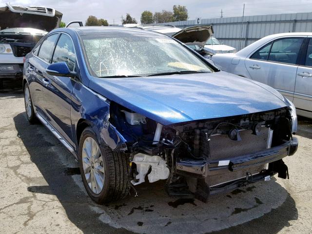 5NPE34AF2FH083336 - 2015 HYUNDAI SONATA SPO BLUE photo 1