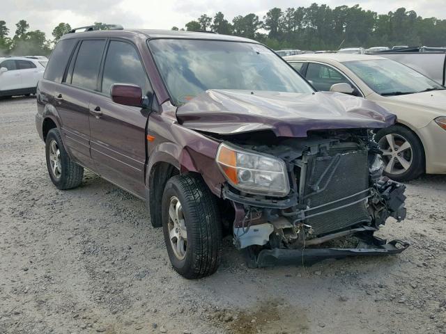 5FNYF28308B024646 - 2008 HONDA PILOT SE BURGUNDY photo 1