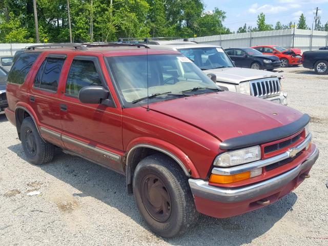 1GNDT13W6YK206249 - 2000 CHEVROLET BLAZER RED photo 1