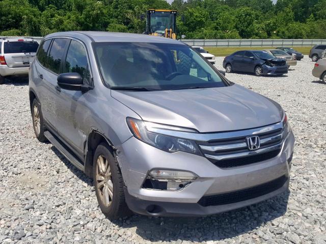 5FNYF5H17GB017160 - 2016 HONDA PILOT LX GRAY photo 1