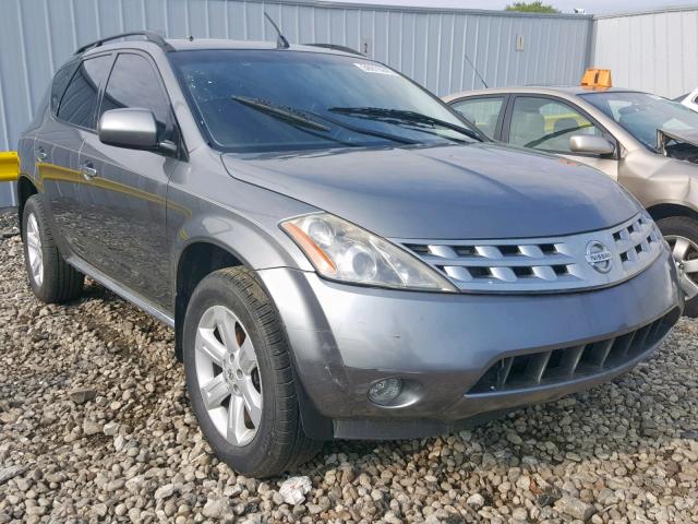 JN8AZ08W56W551988 - 2006 NISSAN MURANO SL SILVER photo 1