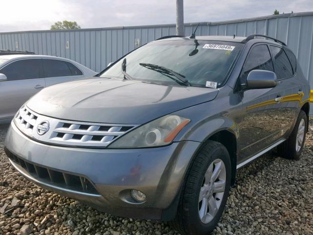 JN8AZ08W56W551988 - 2006 NISSAN MURANO SL SILVER photo 2