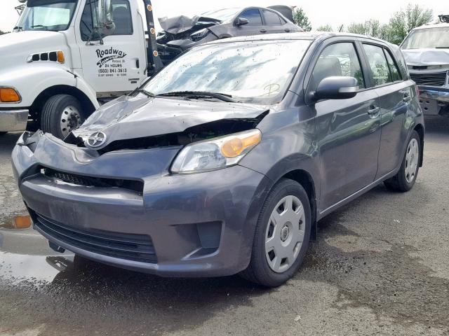 JTKKU4B44B1014817 - 2011 TOYOTA SCION XD GRAY photo 2