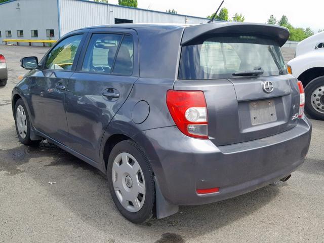 JTKKU4B44B1014817 - 2011 TOYOTA SCION XD GRAY photo 3