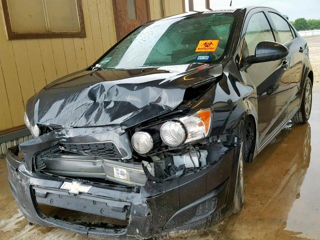1G1JA5SG5E4136707 - 2014 CHEVROLET SONIC LS BLACK photo 2