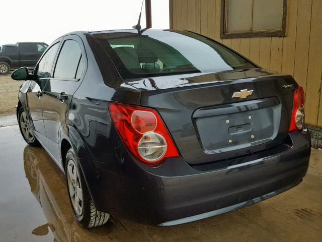 1G1JA5SG5E4136707 - 2014 CHEVROLET SONIC LS BLACK photo 3