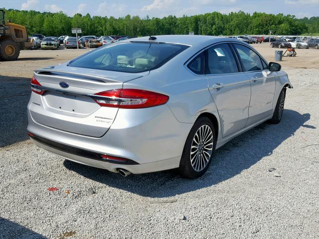 3FA6P0RUXJR219048 - 2018 FORD FUSION TIT SILVER photo 4