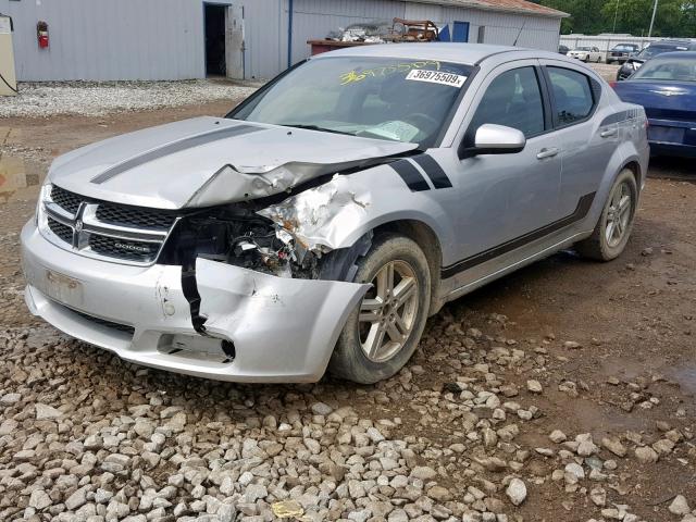 1B3BD1FB7BN542196 - 2011 DODGE AVENGER MA SILVER photo 2