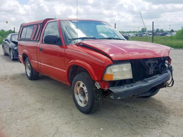 1GTCS1458YK200076 - 2000 GMC SONOMA RED photo 1