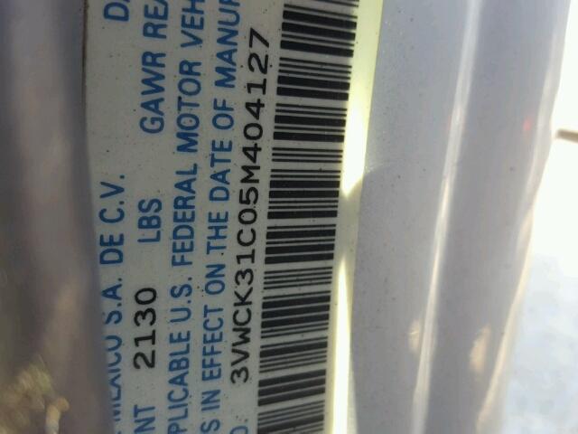 3VWCK31C05M404127 - 2005 VOLKSWAGEN NEW BEETLE Gümüş foto 10