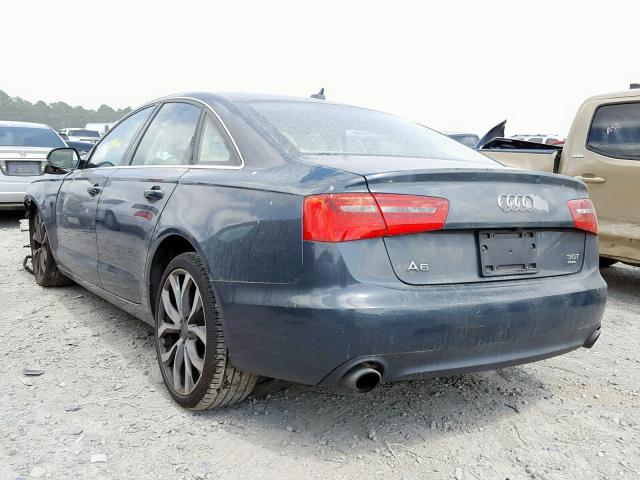 WAUGGAFC5DN066535 - 2013 AUDI A6 PREMIUM GRAY photo 3