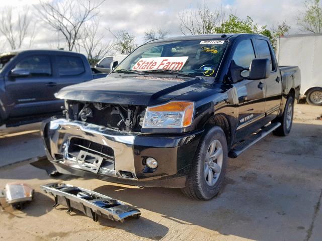 1N6BA0ED3EN506608 - 2014 NISSAN TITAN S BLACK photo 2