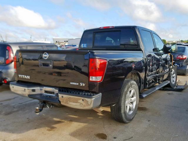 1N6BA0ED3EN506608 - 2014 NISSAN TITAN S BLACK photo 4