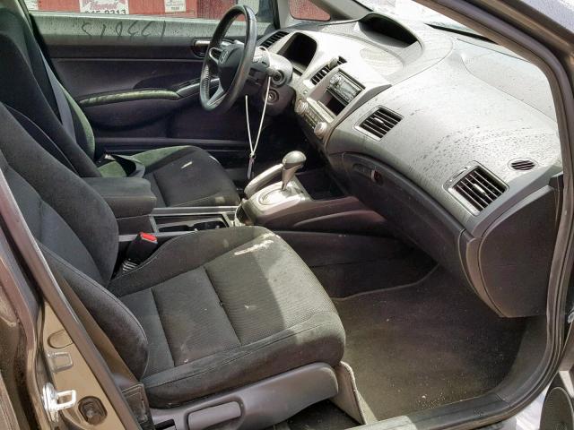 19XFA1F63AE000107 - 2010 HONDA CIVIC LX-S رمادي صورة 5