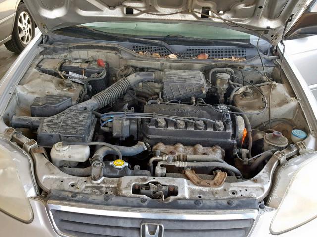 2HGEJ6614YH530941 - 2000 HONDA CIVIC BASE SILVER photo 7