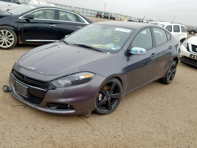 1C3CDFBB9GD530557 - 2016 DODGE DART SXT GRAY photo 2