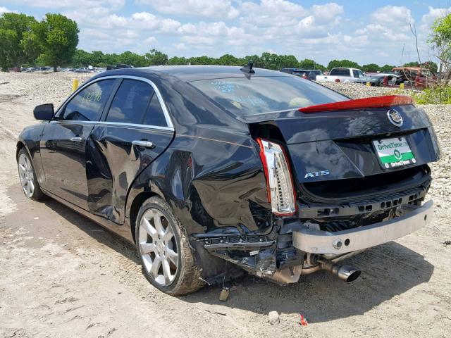 1G6AA5RA3D0129384 - 2013 CADILLAC ATS BLACK photo 3