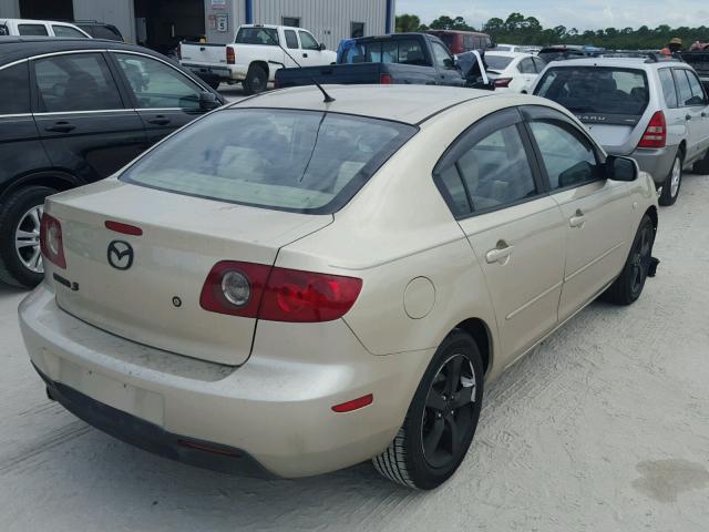 JM1BK12F551286522 - 2005 MAZDA 3 I BEIGE photo 4