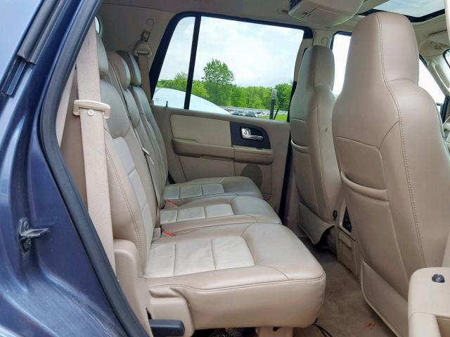 1FMFU18556LA25578 - 2006 FORD EXPEDITION BLUE photo 6