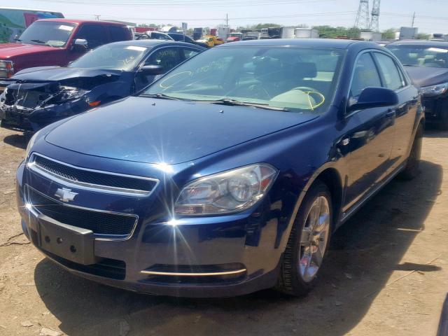 1G1ZH57B884208452 - 2008 CHEVROLET MALIBU 1LT BLUE photo 2
