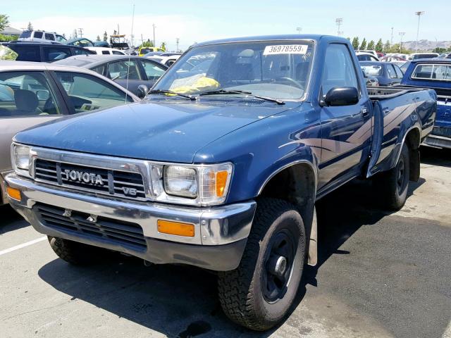 JT4VN01G5K2003065 - 1989 TOYOTA PICKUP 1/2 BLUE photo 2