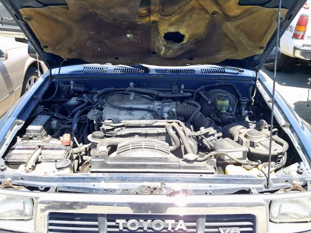 JT4VN01G5K2003065 - 1989 TOYOTA PICKUP 1/2 BLUE photo 7