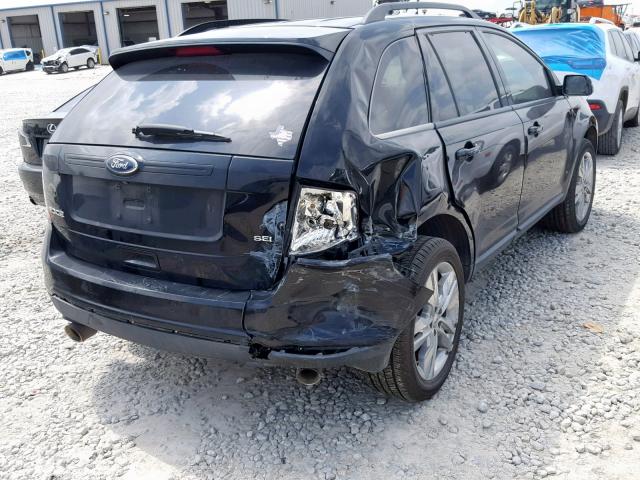 2FMDK3JC7CBA07855 - 2012 FORD EDGE SEL BLUE photo 4