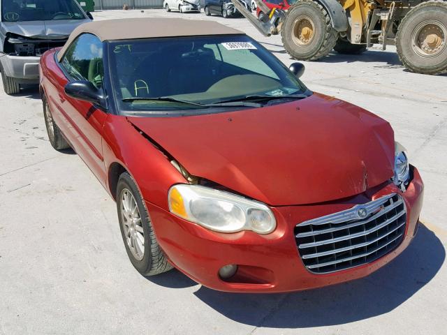 1C3EL55R94N342870 - 2004 CHRYSLER SEBRING LX RED photo 1