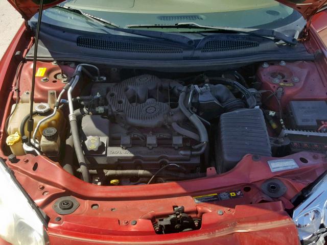 1C3EL55R94N342870 - 2004 CHRYSLER SEBRING LX RED photo 7