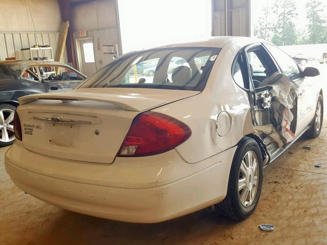 1FAHP56S93A144218 - 2003 FORD TAURUS SEL WHITE photo 4