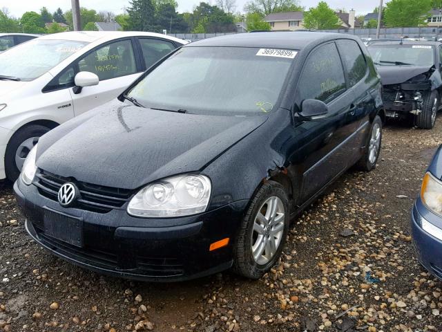 WVWBR71K27W144423 - 2007 VOLKSWAGEN RABBIT BLACK photo 2