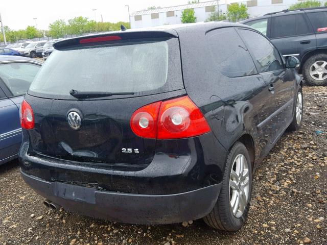 WVWBR71K27W144423 - 2007 VOLKSWAGEN RABBIT BLACK photo 4