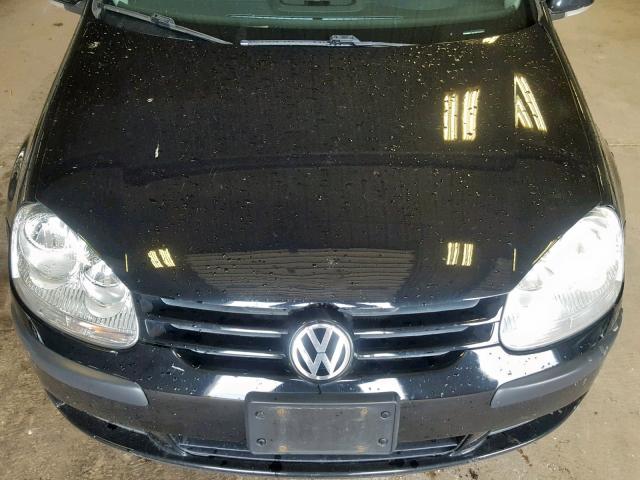 WVWBR71K27W144423 - 2007 VOLKSWAGEN RABBIT BLACK photo 7