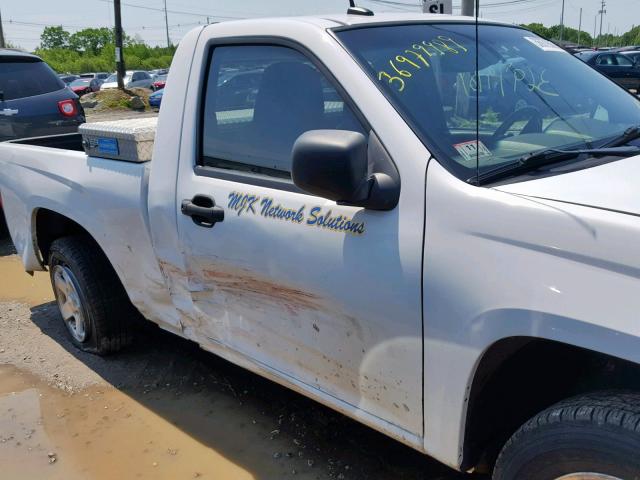 1GCCSCD97A8112671 - 2010 CHEVROLET COLORADO L WHITE photo 9